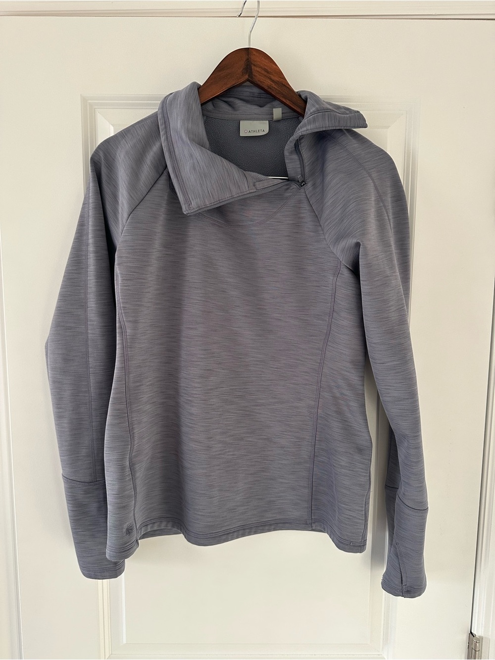 Athleta Rush Creek 1/4 Gray Turtle Neck